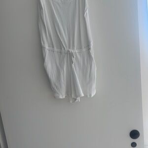 White Sleeveless Romper